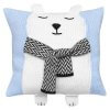 APERO KNIT pillow Bear light blue