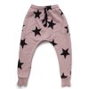 NUNUNU baggy pants stars powder pink