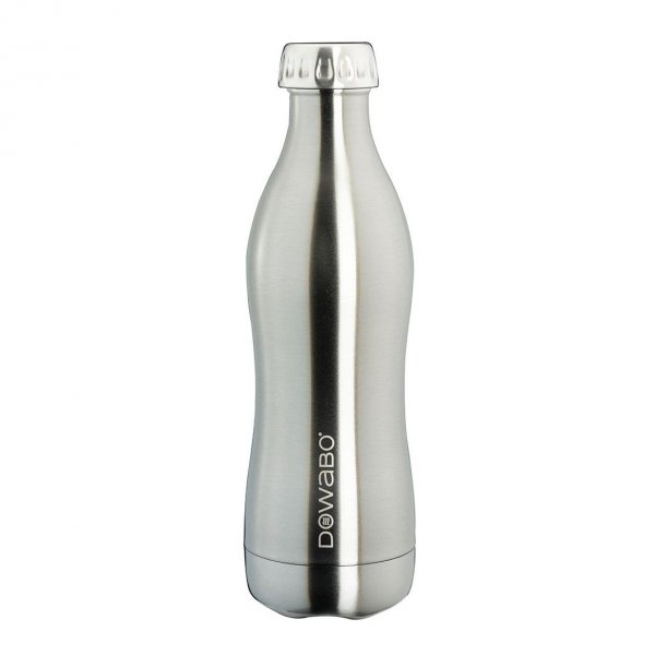 Dowabo- Edelstahl-flasche- silber- metallic-500-ml