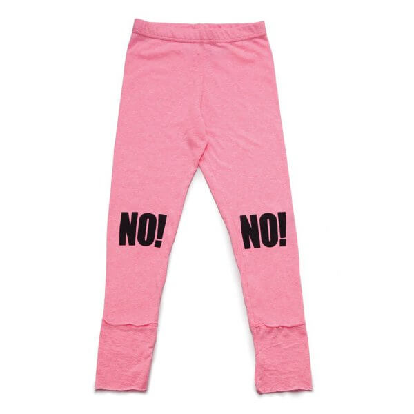 NUNUNU Kinder und Baby Leggings NO! neon pink