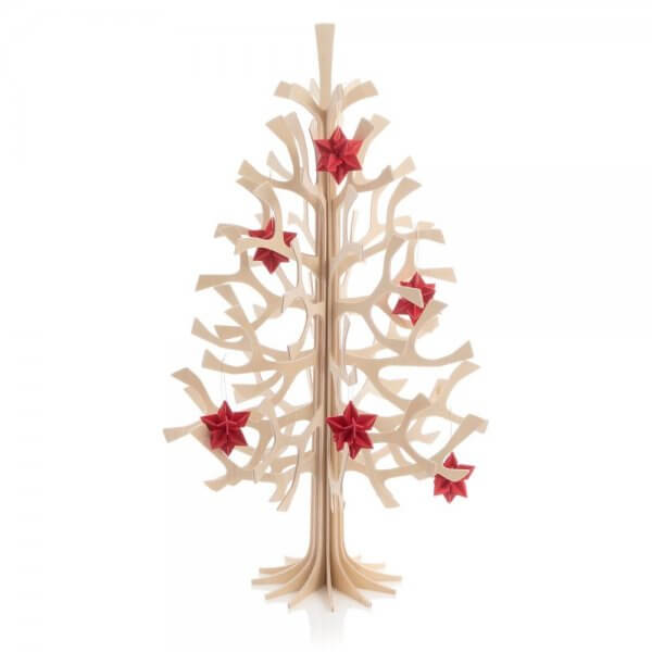 wooden stars multi pack Christmas decoration