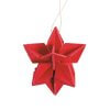 wooden stars multi pack Christmas decoration red